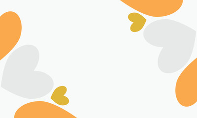 leaves on a white background with space for text. Vector illustration.