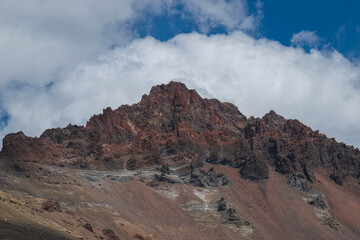 clouds over the mountains