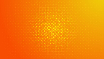 Halftone dots on orange background