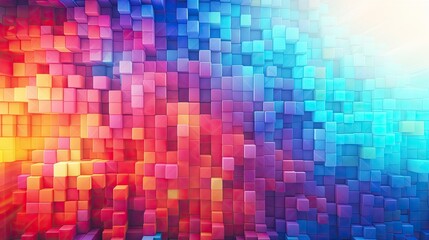 Colorful pixelated texture, reminiscent of retro video games, bright and lively background for gaming content.