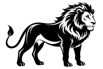 Lion Silhouette Vector Illustration