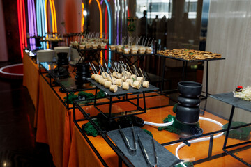 buffet at the banquet, a variety of food