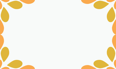 leaves on a white background with space for text. Vector illustration.