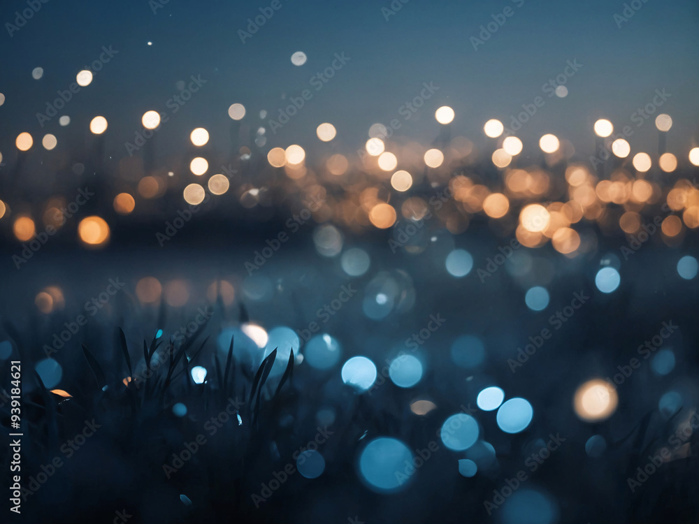 Poster a minimalist wallpaper with a monochromatic bokeh effect, using shades of a single color like soft b