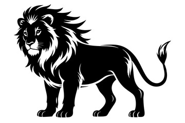 Lion Silhouette Vector Illustration