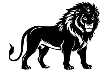 Lion Silhouette Vector Illustration