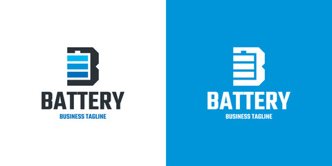 battery b letter logo vector © ardiesdesign