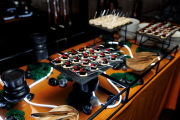 buffet at the banquet, a variety of food