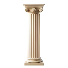 Obraz premium Isolated Column on Plain Background Showcasing Architectural Design Elements for Creative Projects