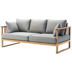 Comfortable Contemporary Sofa for Indoor or Outdoor Settings with Modern Design and Cozy Appeal