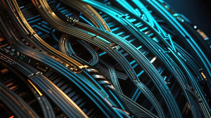 braided strands of time with intricate patterns, abstract patterns for design