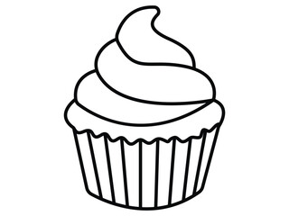 illustration of a cupcake