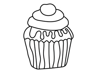 illustration of a cupcake