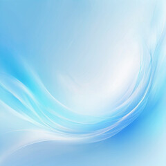 Fototapeta premium Abstract pastel background with a swirling, wavy design in shades of blue and white. Background is soft ethereal, subtle gradient and light sparkles. Beautiful gradient. Smooth lines. Light blue