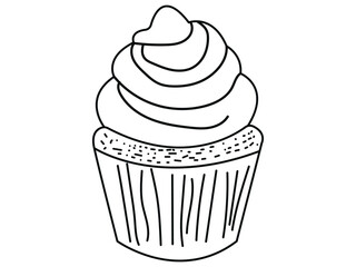 illustration of a cupcake
