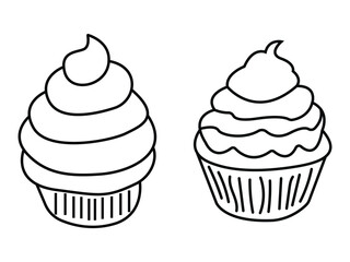 illustration of a cupcake