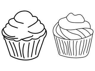 illustration of a cupcake