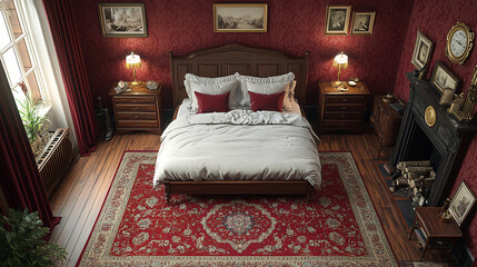 Engllish bed room, tipical, traditional, farmer bed room, farmer, hotel, interior, furniture, 