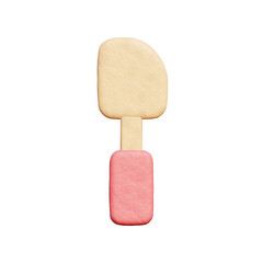 3d Baking tools, Bakery dessert, 3D rendering.