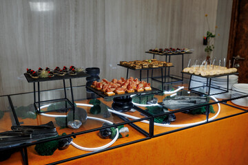 buffet at the banquet, a variety of food