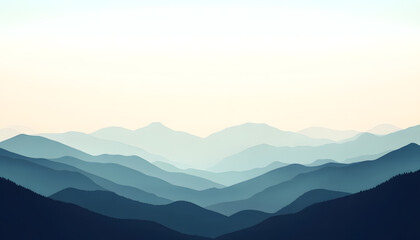 Fototapeta premium A simple gradient transitioning from a light to dark shade, creating a calm and soothing backdrop