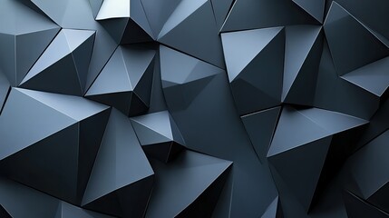 Monochromatic geometric design with sharp angles and clean lines, creating a modern, abstract background with depth.