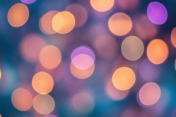 Elegant bokeh abstract background. Delicate blurred wallpaper texture. Template with defocused bokeh lights and copy space for business website design. Banner social media advertising.