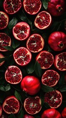 Pomegranate Slices Wallpaper