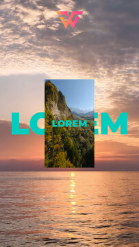 Zoom In Minimal Vertical Slideshow 212