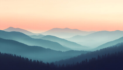 Fototapeta premium A simple gradient transitioning from a light to dark shade, creating a calm and soothing backdrop