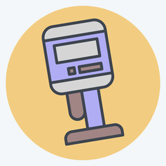 Icon Viscometer. related to Measuring symbol. color mate style. simple illustration