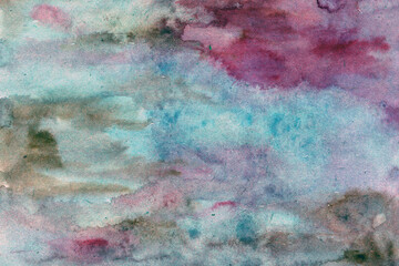 Purple - blue gradient watercolor digital paper background