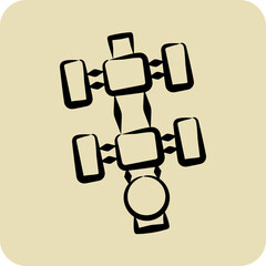 Icon Level Gauge. related to Measuring symbol. hand drawn style. simple illustration