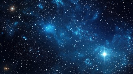 Fototapeta premium Galaxy shiny stars background fabric seamless print or textile vector background.