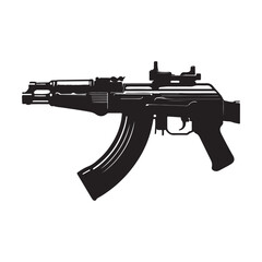 rifle isolated on white