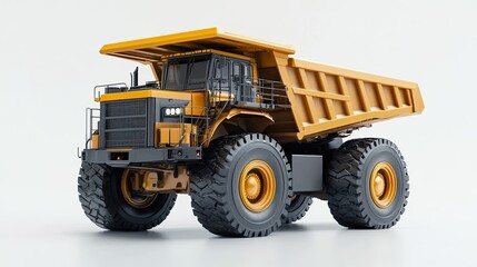 Obraz premium Underground Articulated Mining Truck 3D rendering on white background
