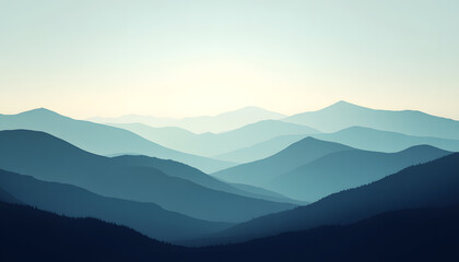 Fototapeta premium A simple gradient transitioning from a light to dark shade, creating a calm and soothing backdrop