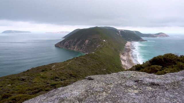 Mountain view and water, Torndirrup National parck, Western Australia, Australia.