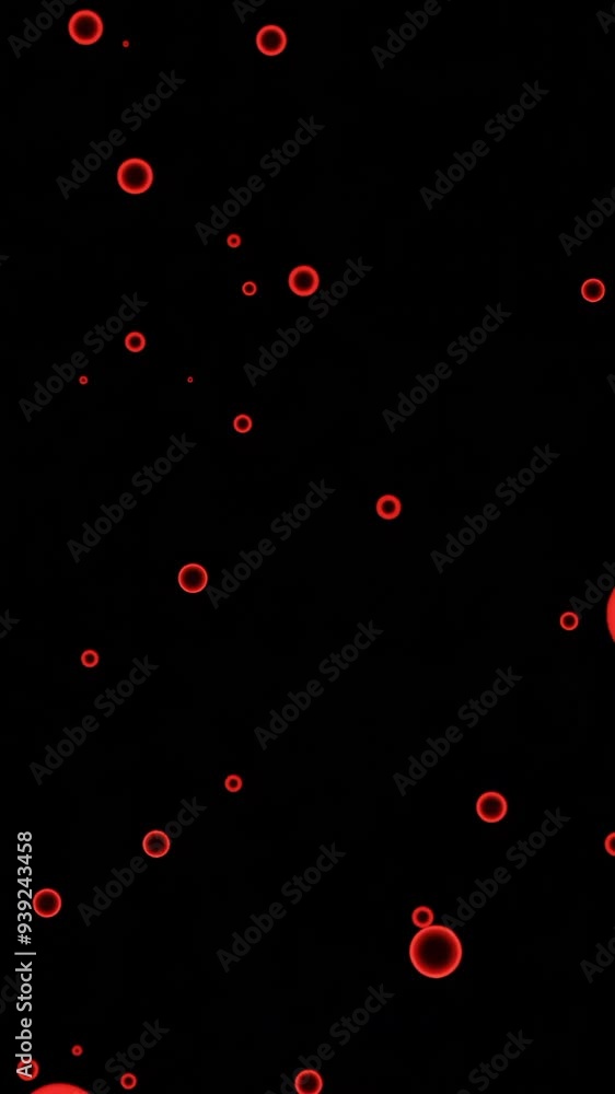 Aufkleber stream of point molecules on black background. design. rising dots in fast stream on black backgroun