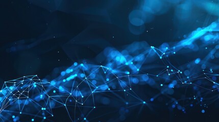 Abstract Blue Network