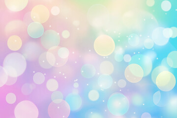 Obraz premium Elegant bokeh abstract background. Delicate blurred wallpaper texture. Template with defocused bokeh lights and copy space for business website design. 