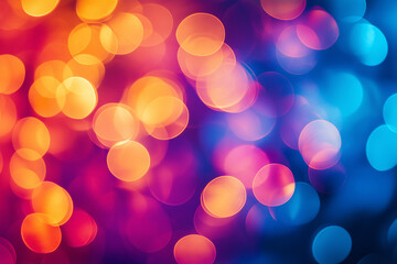Elegant bokeh abstract background. Delicate blurred wallpaper texture. Template with defocused bokeh lights and copy space for business website design. 