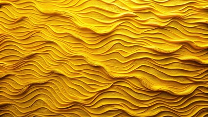 Vibrant yellow background featuring a rich, heavily textured pattern of irregular shapes and ridges, evoking a sense of natural, organic beauty and abstract creativity.