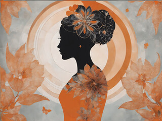 woman in autumn park