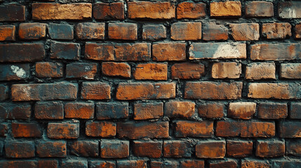 Obraz premium Brown brick wall, brick wall image background