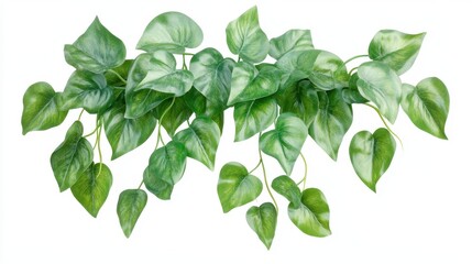 A green leafy plant with a white background