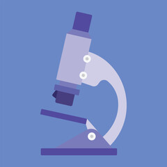 microscope vector icon. chemistry lab microscope vector. microscope school education