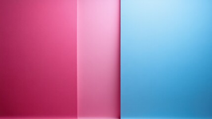 Bright pink and blue colors contrast beautifully, inviting creativity and joy