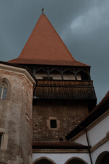 Fototapeta premium The famous Corvin Castle, one of the largest and most beautiful and impressive castles in Europe, Hunedoara, Transylvania, Romania