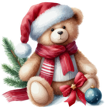 recommend clip art: logo of a cute  teddy bear watercolor cute teddy bear logo on a white background